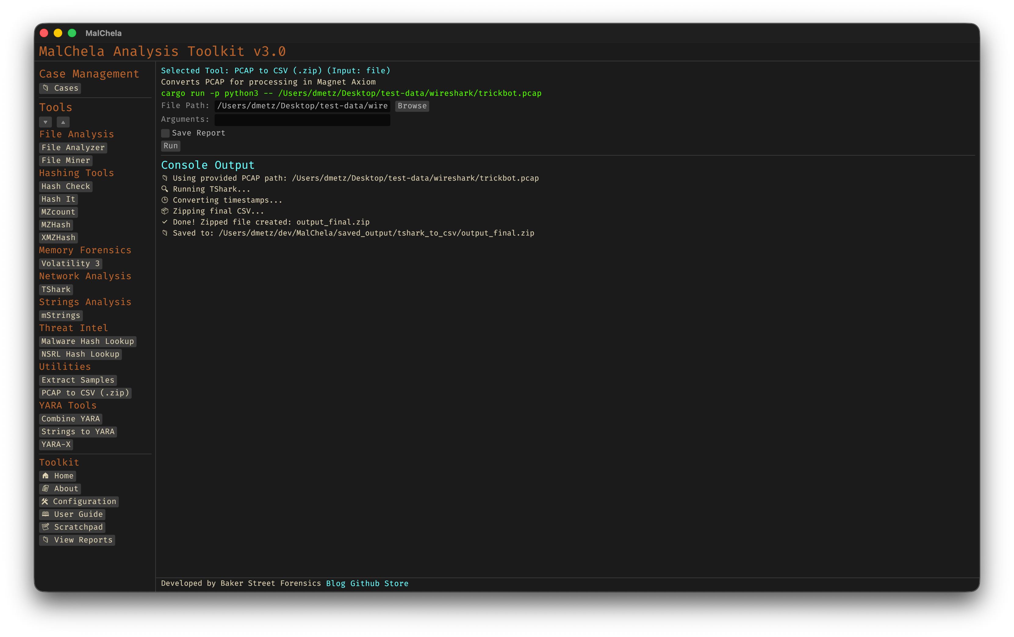 PCAP to CSV