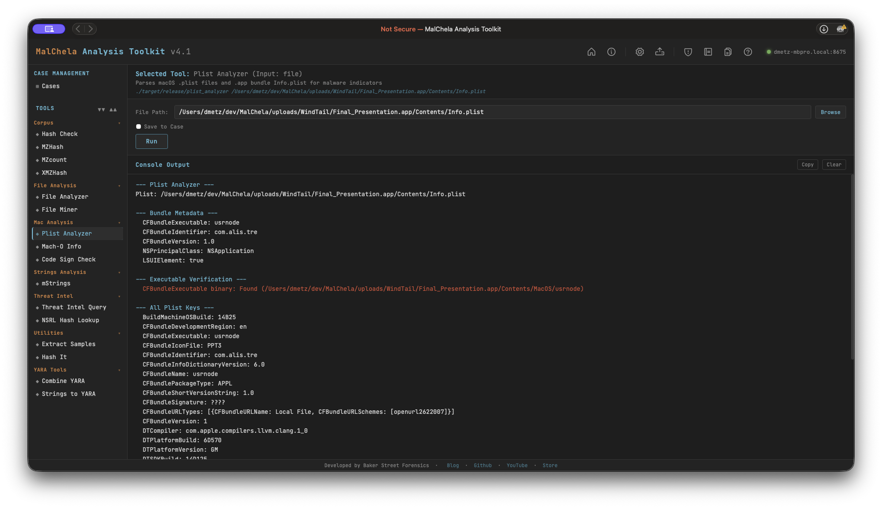 PList Analyzer